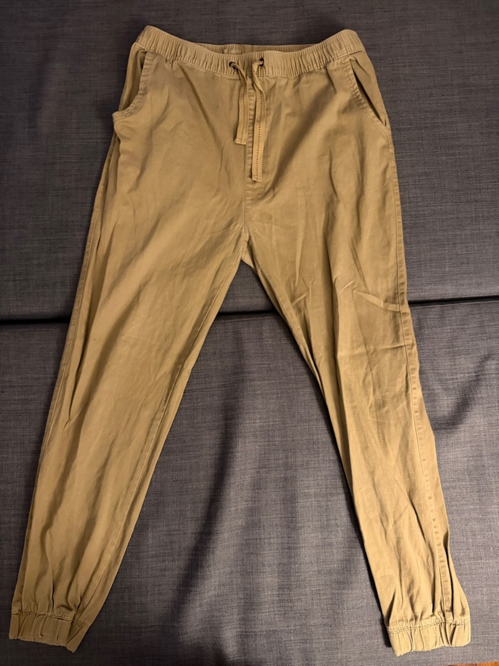 Galaxy By Harvic Men's Drawstring Joggers - Khaki XL